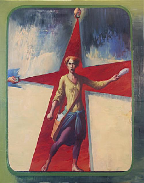 The Propagandist, Öl auf Leinwand, oil on canvas, 100x80 cm, 201