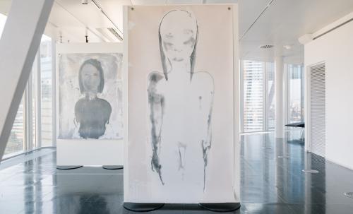 Samira Homayouni, Word, STRABAG Artlounge, 2023, Foto: Nicole Viktorik