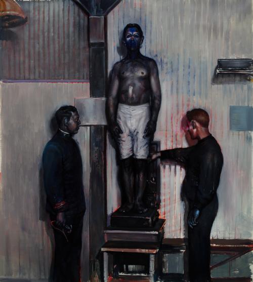 The beginning of the end 1 2012 oil on linen 149 x 132 cm