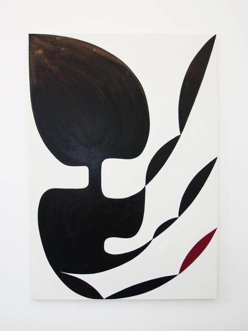 3. Karolina Bielawska PION 120 x 170 cm bitumen gouache on canvas 2020