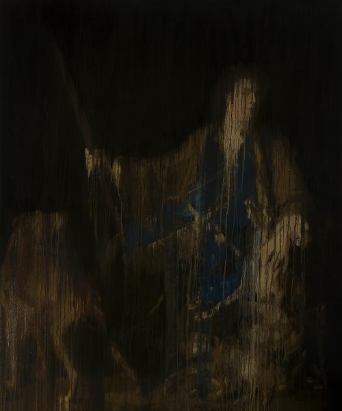 Selfportrait as a Huntsman 180x150cm oil on canvas 2021