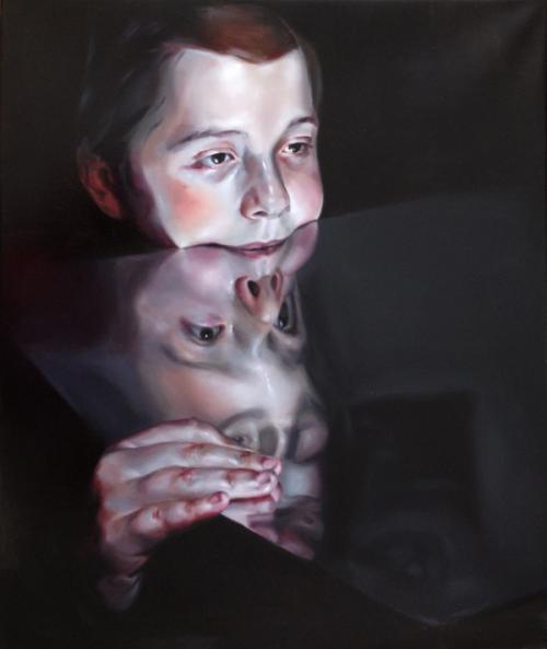 enclosed and safe2013 60x50cm oil on canvas