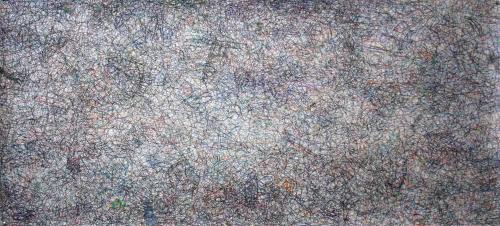 01 Wandering pen and pencil on paper 74 x 162 cm 2014