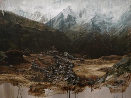 1.Clemens Tremmel himalaya2018 150 x 200 x 5cm Oel auf Aluminium