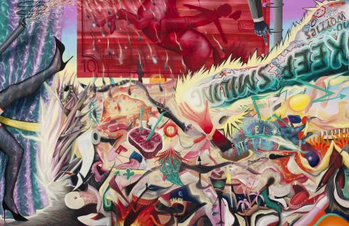 United States of Happiness oil on canvas 150x230 2020